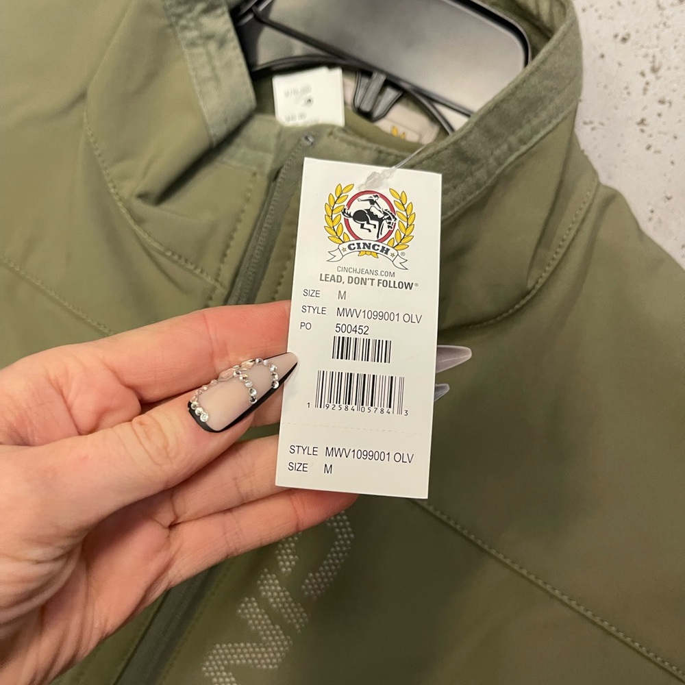 Cinch Olive Green Men's Vest - Picture 3 of 3